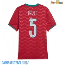 Camisa de time de futebol Portugal Diogo Dalot #5 Replicas 1º Equipamento Feminina Mundo 2026 Manga Curta